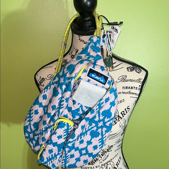 🆕 Mini KAVU Blue and White Rope Bag - Picture 7 of 7
